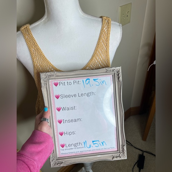 Free People Crochet Crop Top Size XS/S - Picture 8 of 10